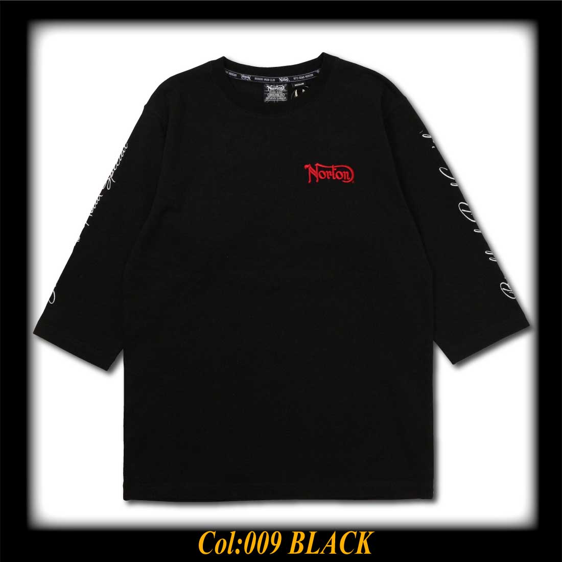 ノートン Norton 服 7袖 Tシャツ 252N1011B サイドカー