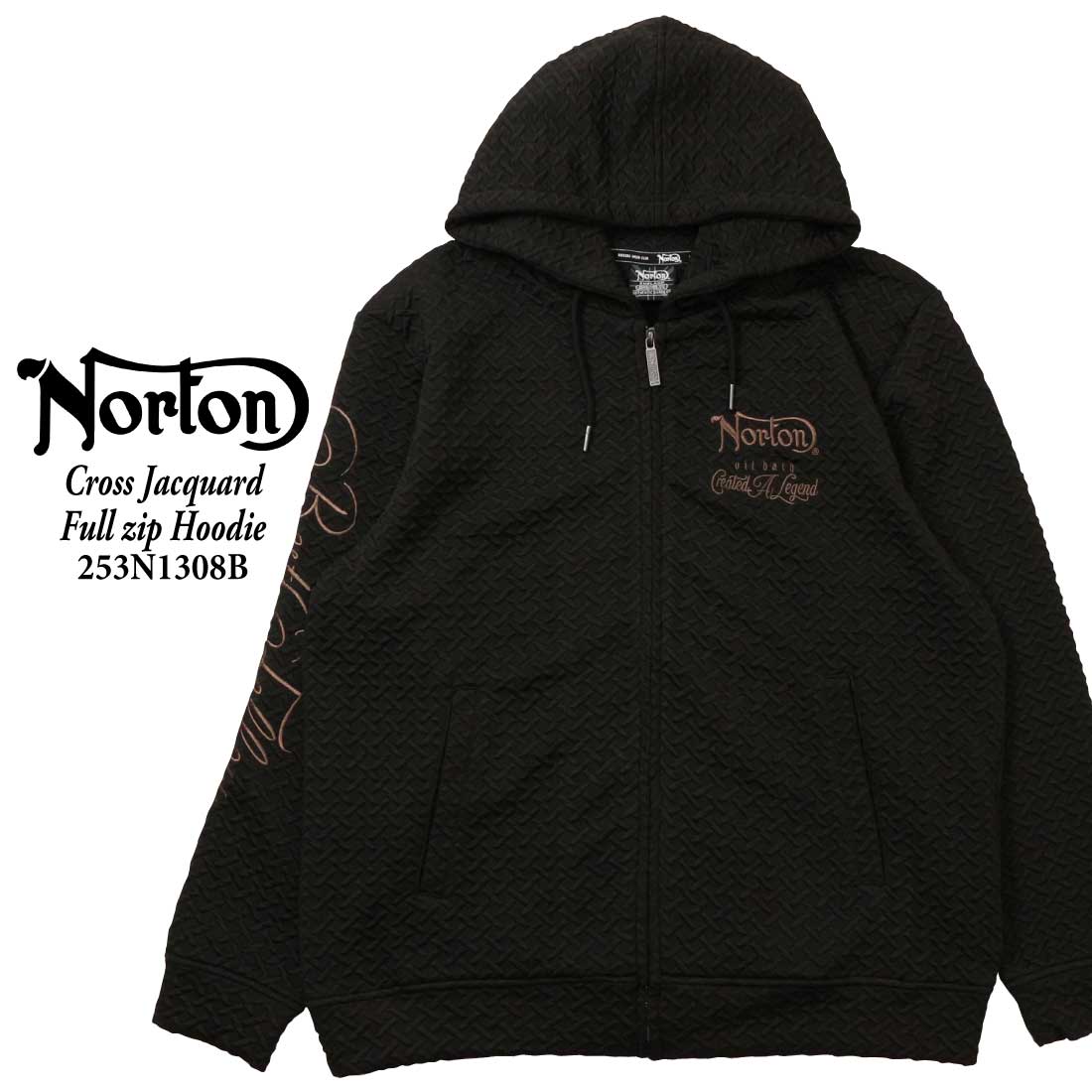 ノートン（NORTON） 服 長袖 パーカー 253N1308B クロス ジャガード