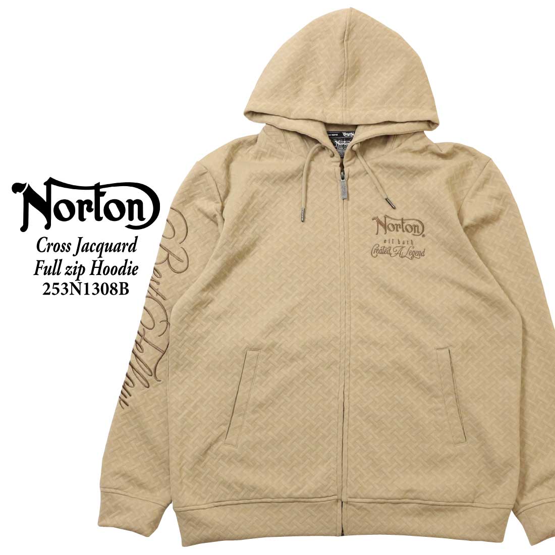 超美品！Norton フード付きジャンパー。 X-LARGE ベージュ　温かい 楽天市場】Norton（種類（コート・ジャケット）ブルゾン・ジャンパー