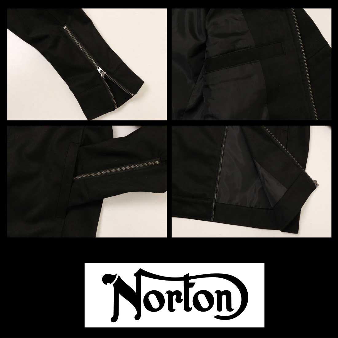 ノートン（NORTON） 服 アウター ライダースジャケット フェイク