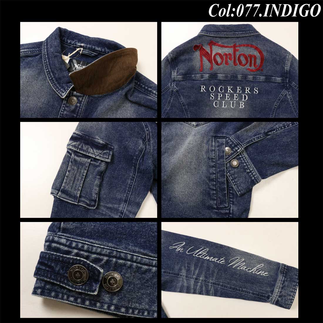 ノートン（NORTON） 服 長袖 デニム ジャケット 253N1601B ストレッチ