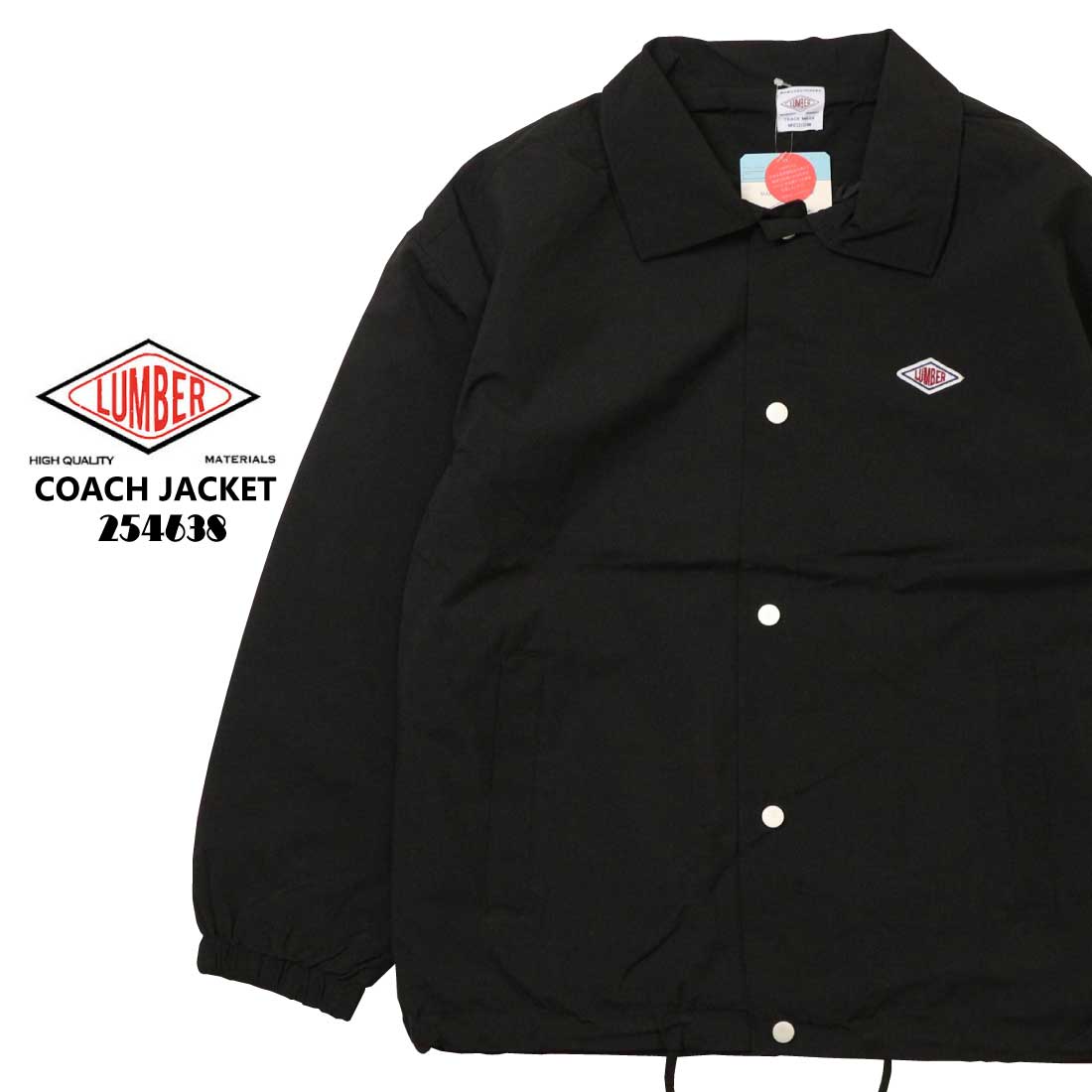 LUMBER ランバー アウター コーチジャケット 254638 ボックス型 バック