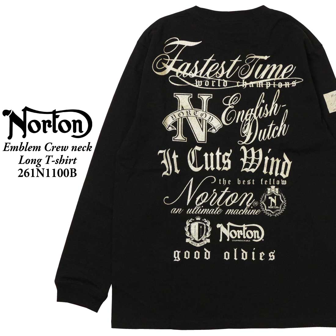 ノートン（NORTON） 服 長袖 Tシャツ カットソー 261n1100B エンブレム