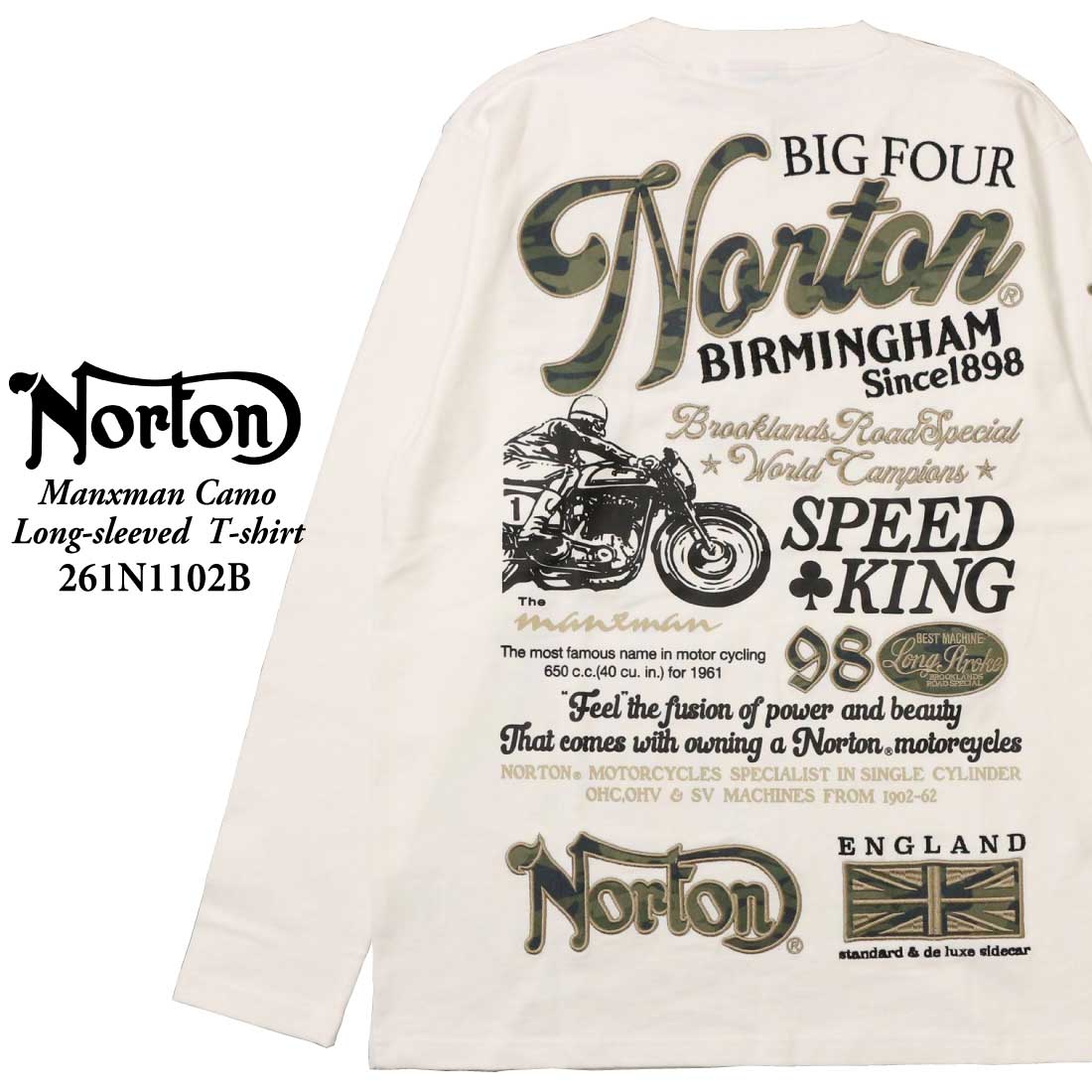 ノートン（NORTON） 服 長袖 Tシャツ カットソー 261n1102B マンクス 