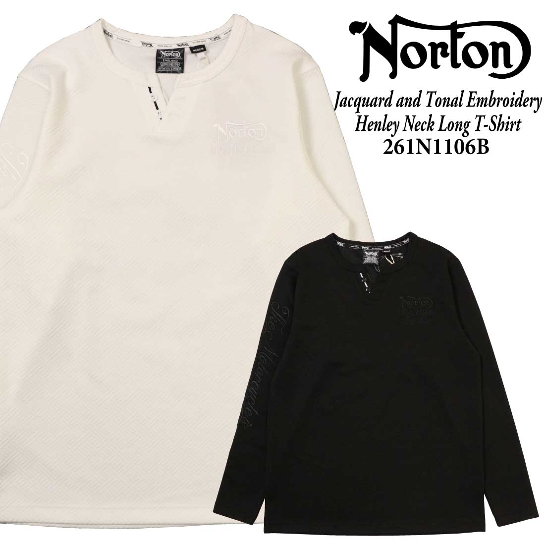 ノートン（NORTON） 服 長袖 Tシャツ カットソー 261n1106B ジャカード