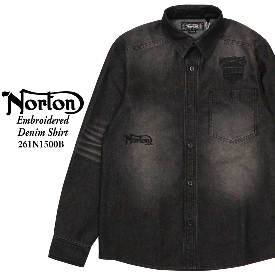 ノートン（NORTON） 服 長袖 シャツ 261n1500B フロント エンブレム