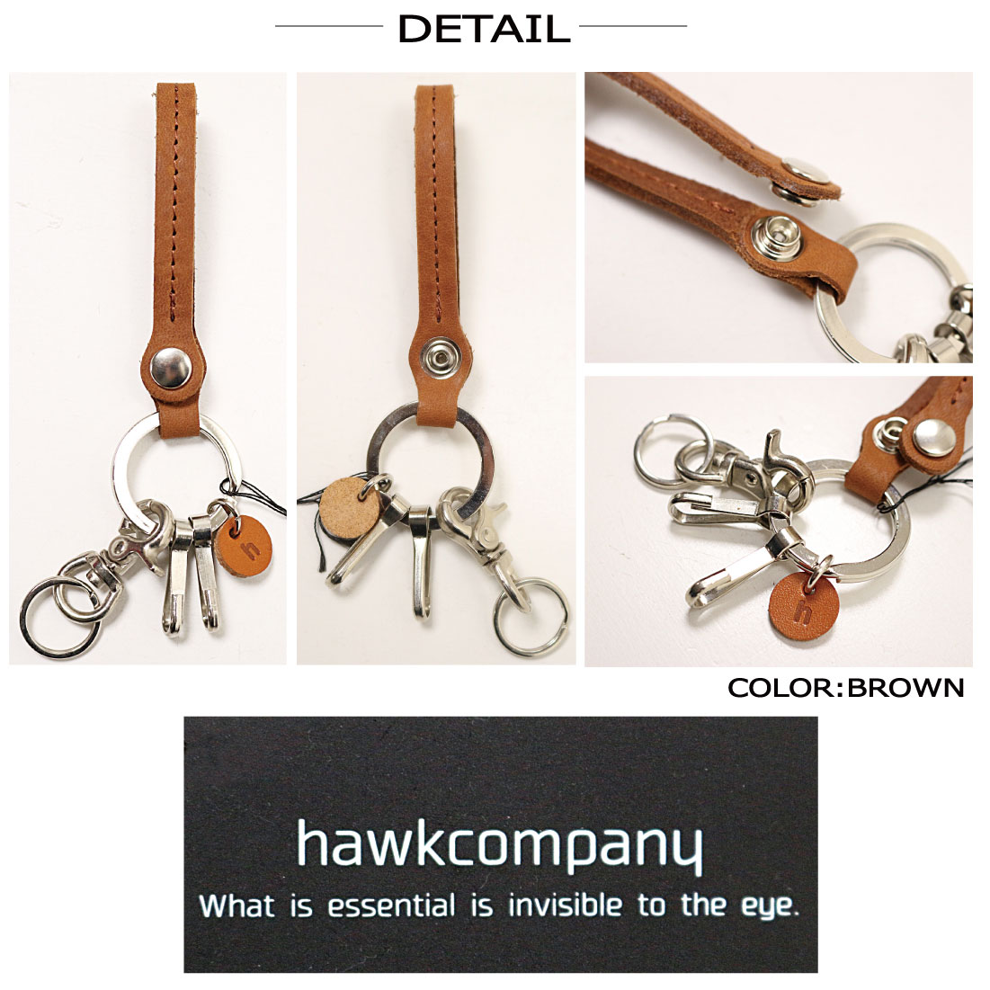 Hawk Company（ホークカンパニー） メール便発送 キーリング