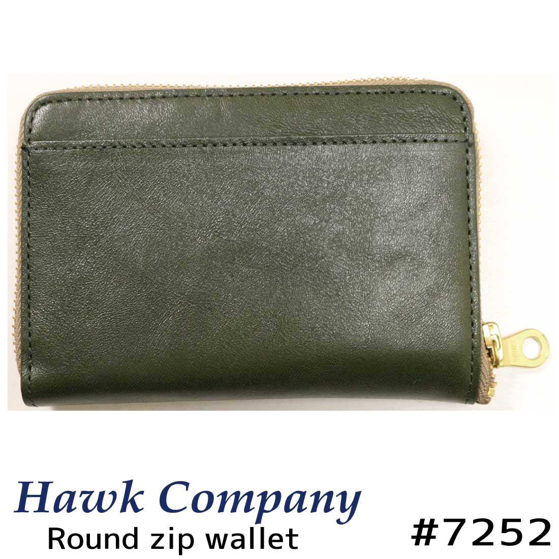 Hawk Company ホークカンパニー 財布 7252 ラウンド ウォレット 二つ折り財布  メ...