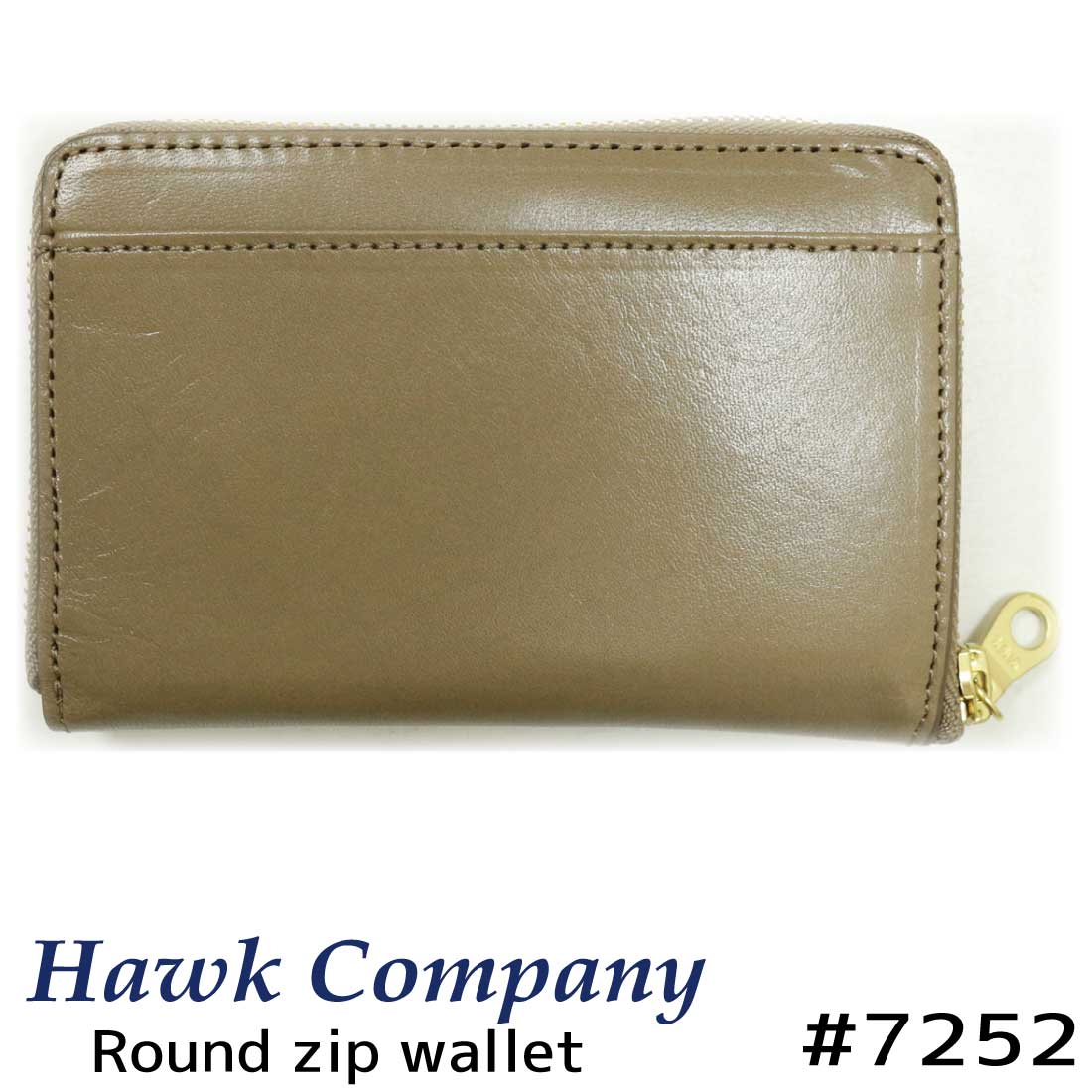 Hawk Company ホークカンパニー 財布 7252 ラウンド ウォレット 二つ折り財布  メ...
