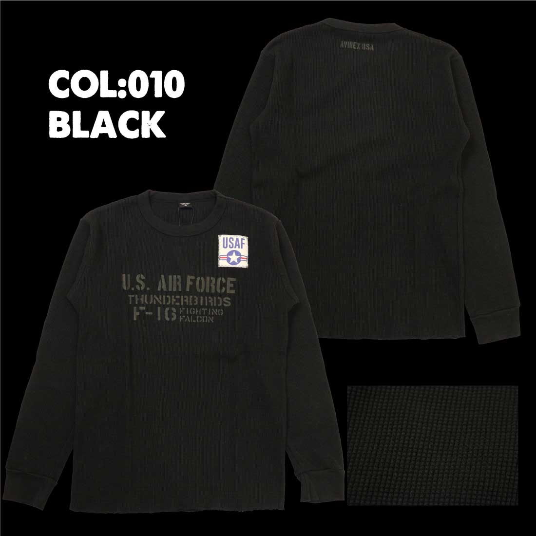 AVIREX アヴィレックス アビレックス 長袖 ワッフルTシャツ 783 AVIREX アヴィレックス アビレックス 長袖 ワッフルTシャツ 783