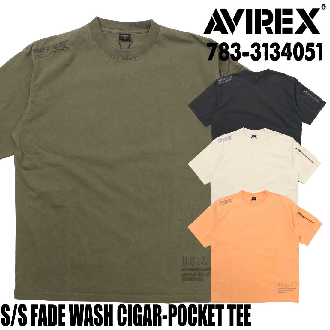 AVIREX アビレックス スクワッド パッチ ダスト デビルTシャツ