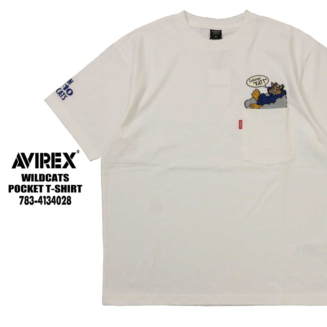 AVIREX アヴィレックス アビレックス 半袖 Tシャツ 783-4134028 ワイルドキャッツ...