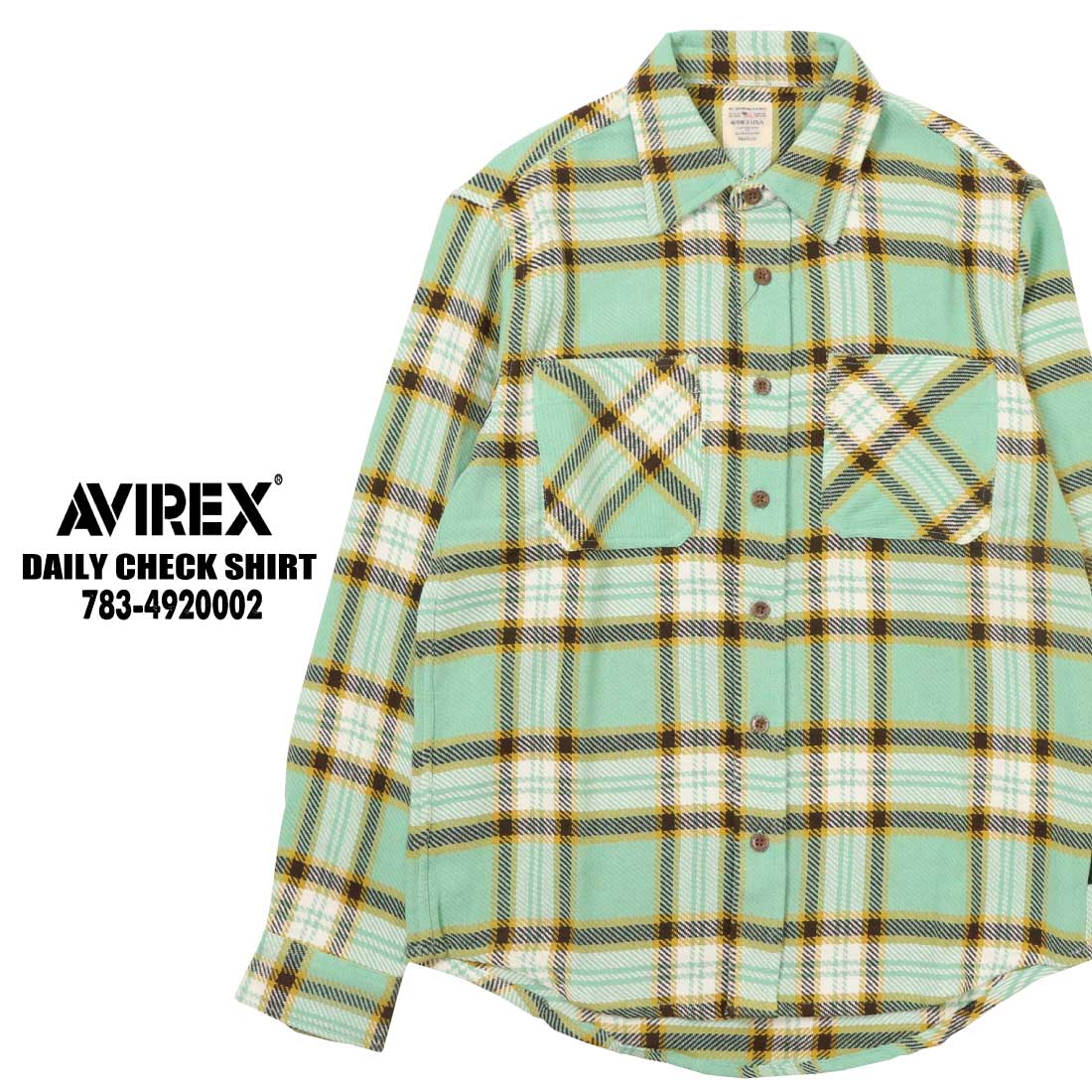 楽天市場】AVIREX アヴィレックス 長袖 コットンフランネル