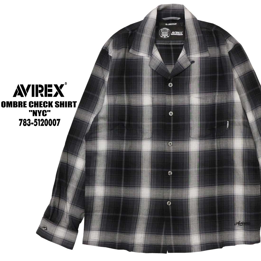 AVIREX（アヴィレックス） アビレックス 長袖 シャツ 783-5120007 長袖