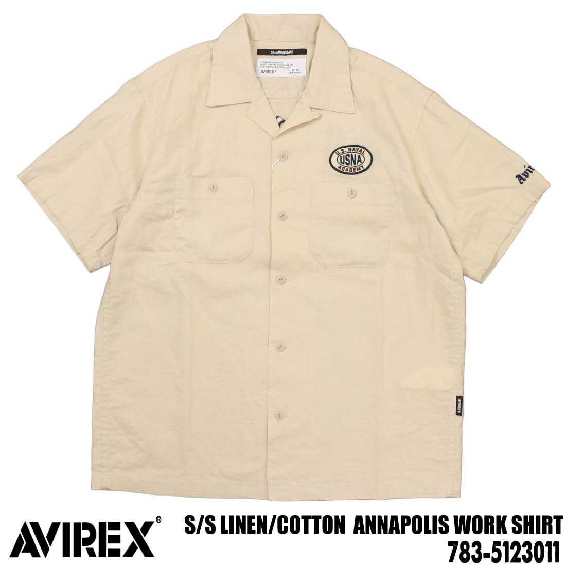 AVIREX アヴィレックス アビレックス 半袖 シャツ 783-5123011 S