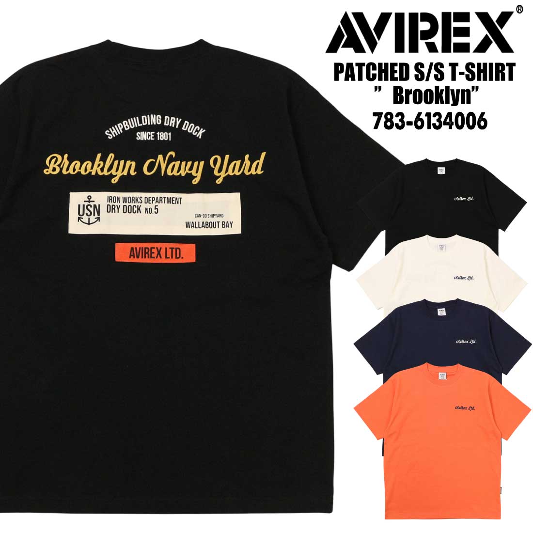 AVIREX（アヴィレックス） アビレックス 半袖 Tシャツ 783-61340006