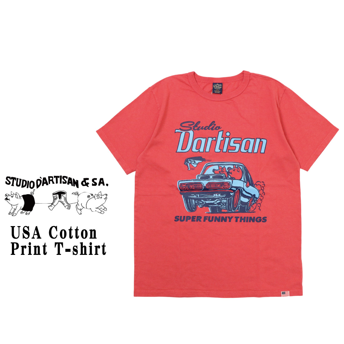 メール便 発送 STUDIO D'ARTISAN ステュディオ・ダ・ルチザン 半袖 T
