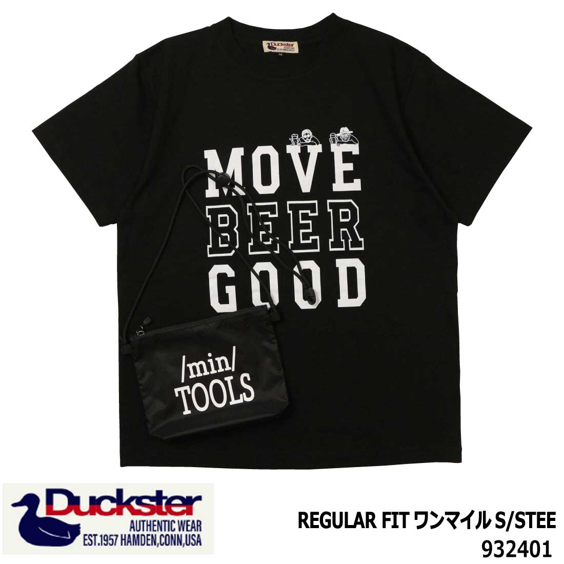 メール便発送 Duckster ダックスター 半袖 Tシャツ REGULAR FIT