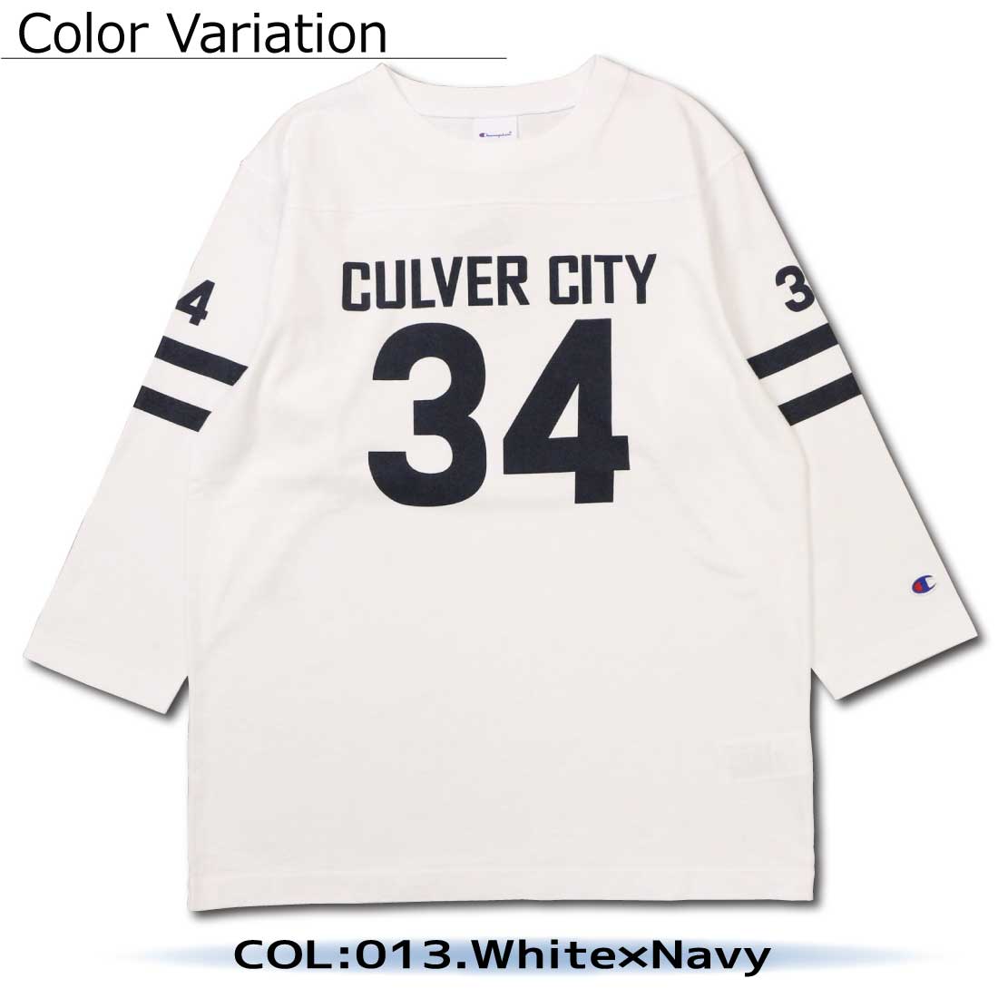Champion メール便発送 チャンピオン 七分袖 Tシャツ クルー