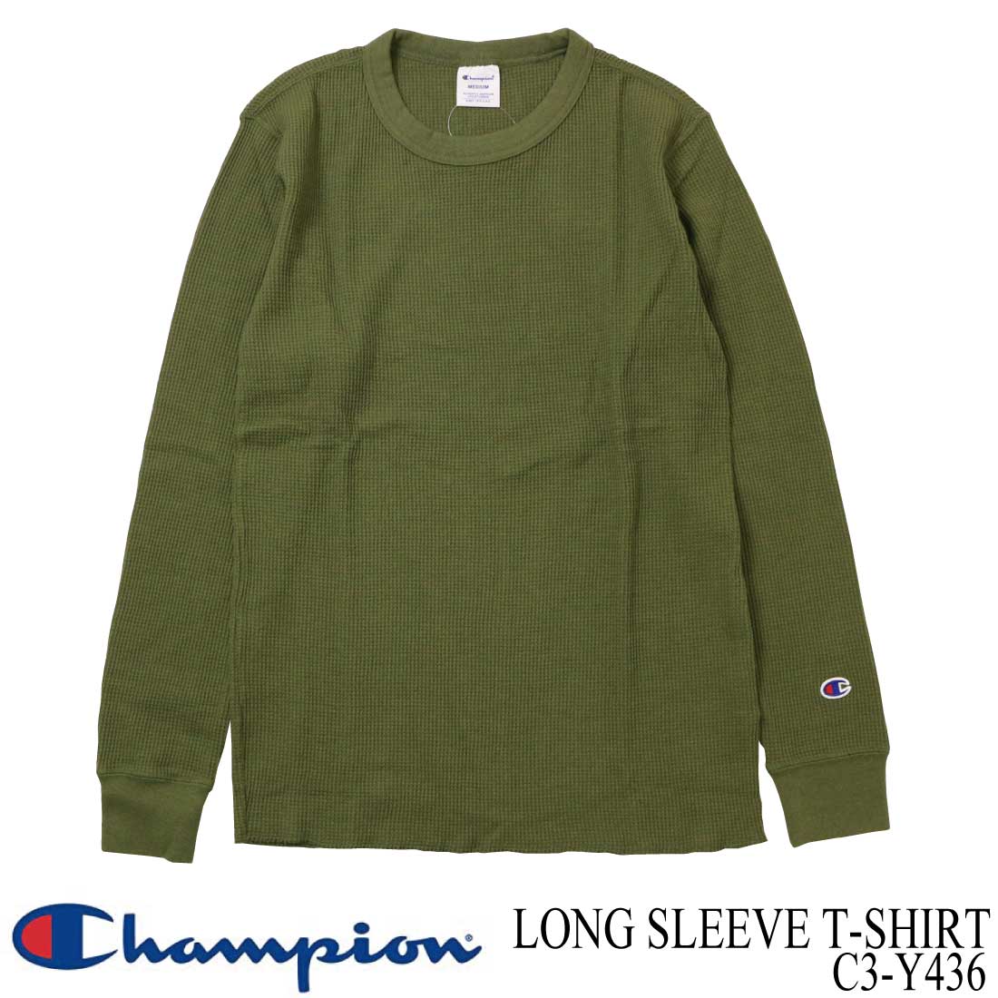 Champion（チャンピオン） C3-Y436 クルーネック サーマル カットソー