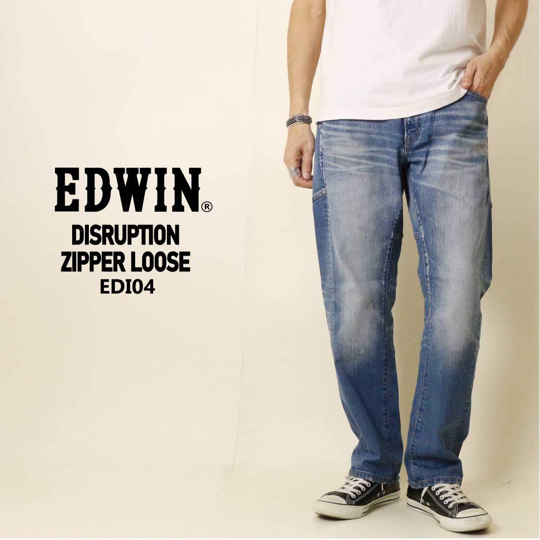 INTERNATIONAL BASIC EDWIN エドウィン DISRUPTION EDI04 ジッパー