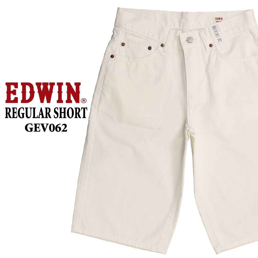 エドウィン EDWIN ショートパンツ GEV062 レギュラーショーツ デニム ハーフパンツ ジーンズ 綿100％ コットン カジュアル メンズ