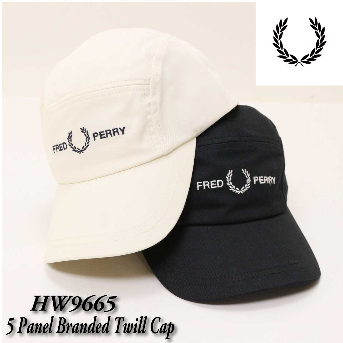 FRED PERRY フレッドペリー 帽子 キャップ HW9665 5 Panel