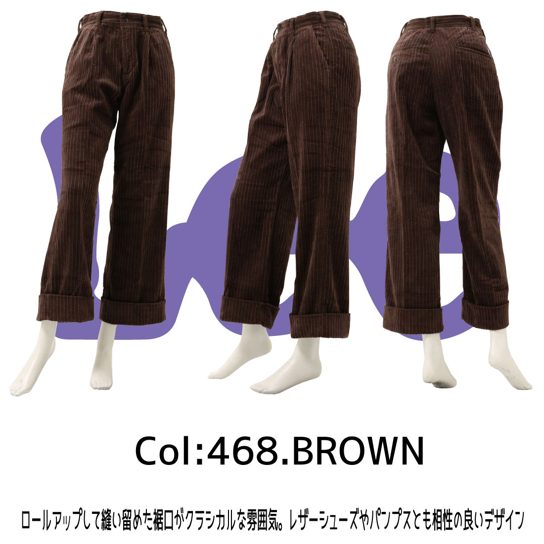 Lee LEE リー ワイドパンツ コーデュロイ トラウザー LL6014