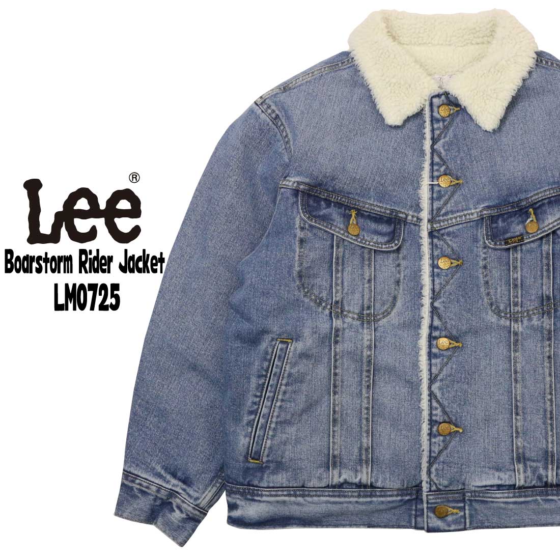 新品タグ付き／Lee／ボアストームライダージャケット／sizeМ／ワンウォッシュ 新品タグ付き／Lee／ボアストームライダージャケット／sizeМ／ワン