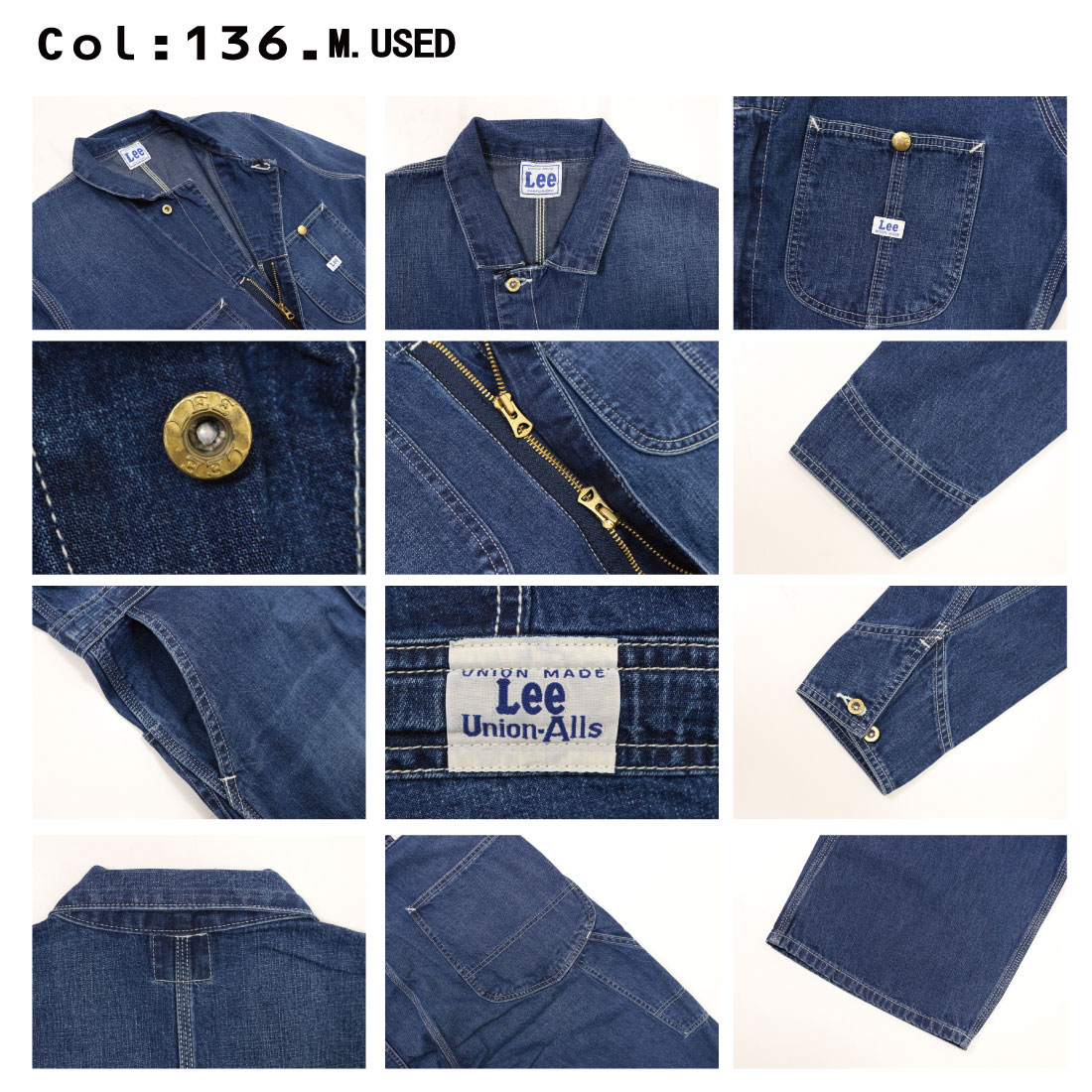 Lee LEE リー LM7213 ツナギ デニム オールインワン Dungarees