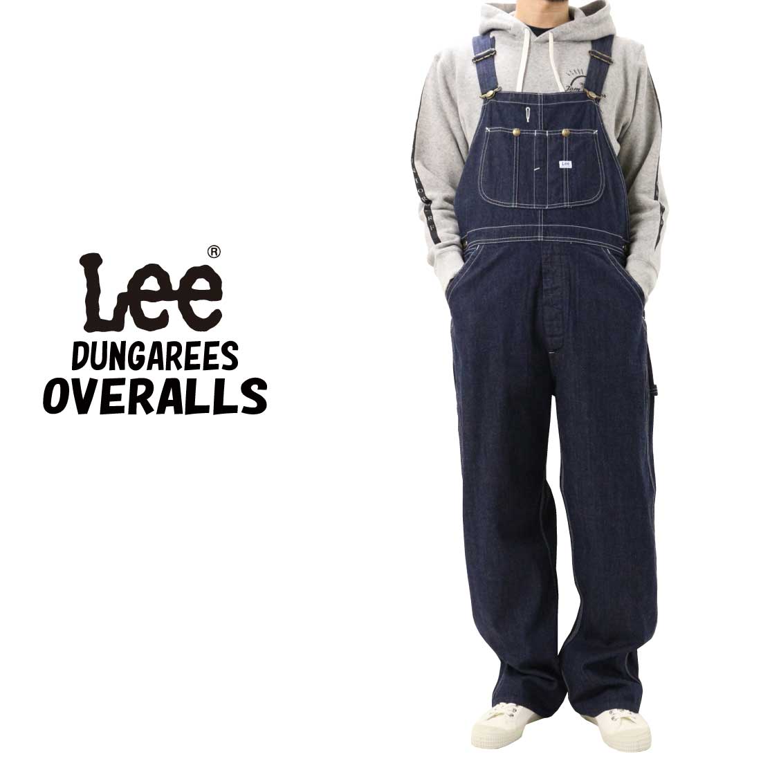 LEE リー LM7254 定番 デニム オーバーオール ワーク仕様 DUNGAREES メンズ ボトムス ダンガリーズ オーバーオール ロゴ