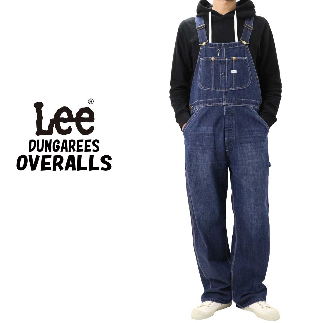 LEE リー LM7254 定番 デニム オーバーオール ワーク仕様 DUNGAREES メンズ ボトムス ダンガリーズ オーバーオール ロゴ