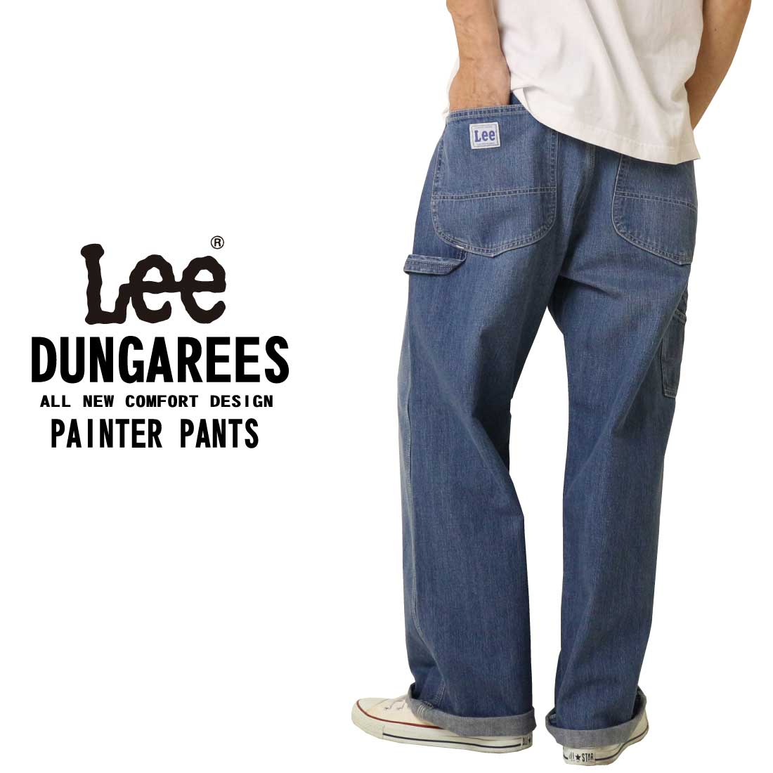 LEE リー LM7288 ワークパンツ ペインターパンツ ジーンズ デニム ルーズ DUNGAREES ベストセラー ワイドシルエット ダンガリーズ  ユニセックス : lee-lm7288 : jeans藍や - 通販 - Yahoo!ショッピング