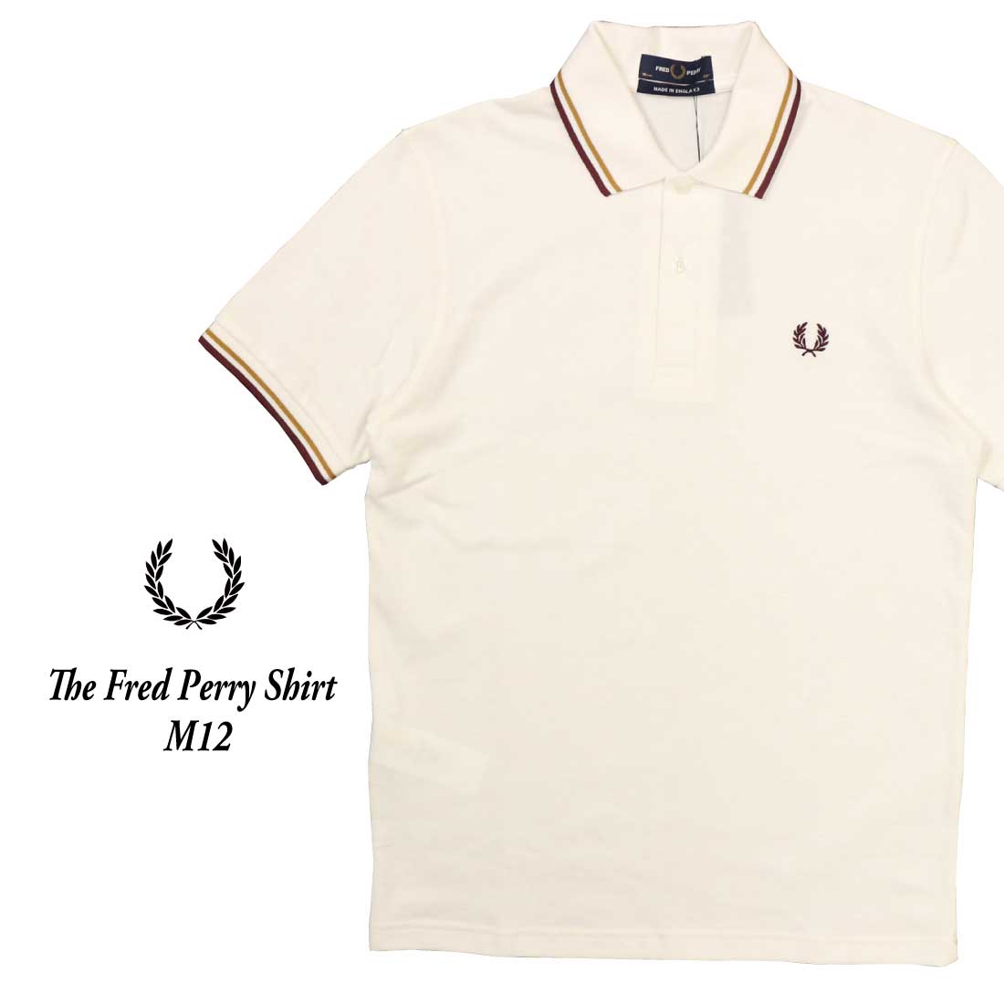 FRED PERRY フレッドペリー 半袖 ポロシャツ The Fred Perry Shirt M12