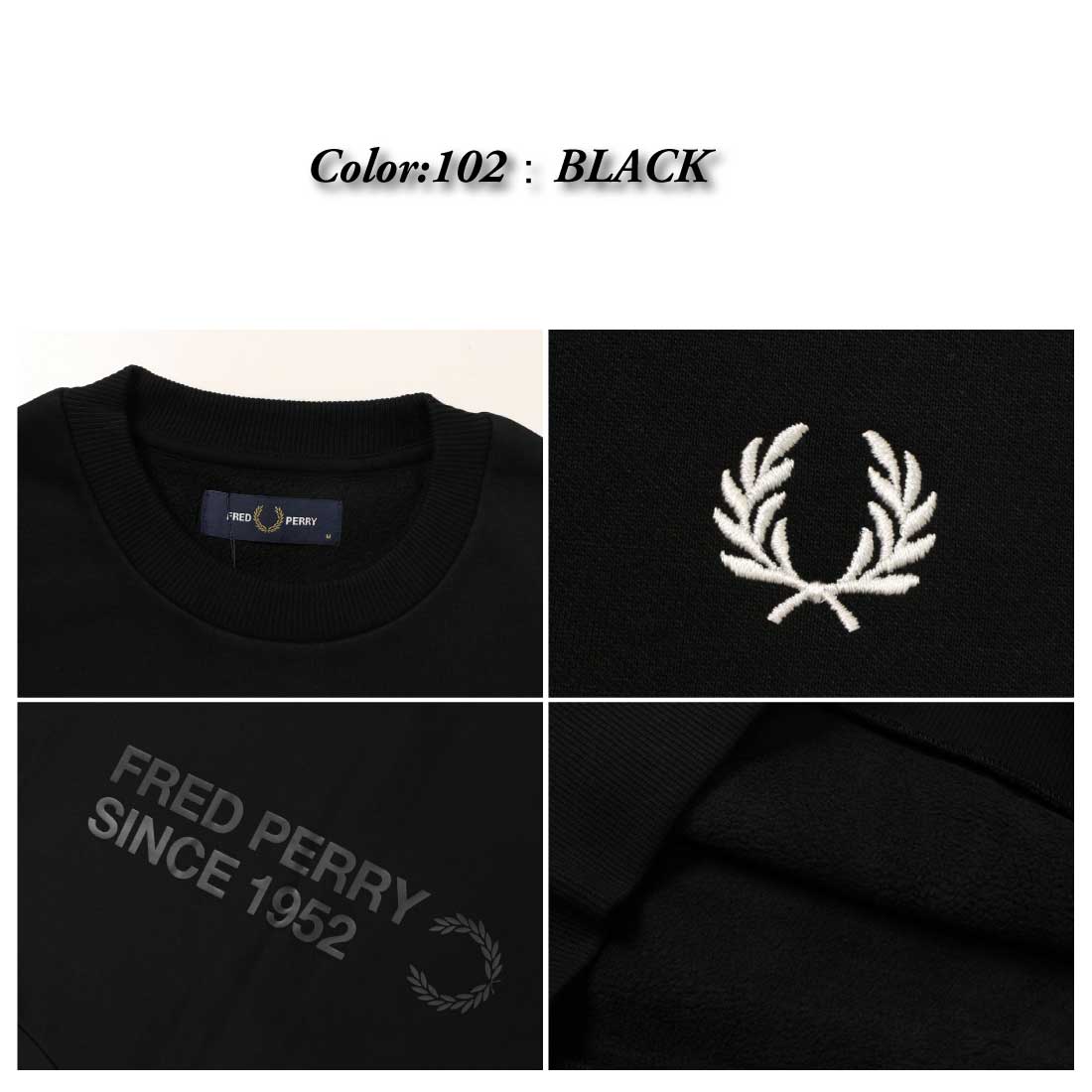 FRED PERRY（フレッドペリー） トレーナー Bold Branding Crew Neck