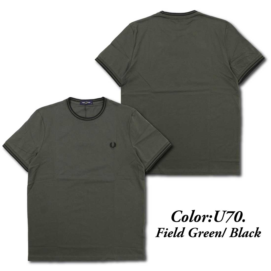 FRED PERRY メール便発送 フレッドペリー 半袖 Tシャツ Twin
