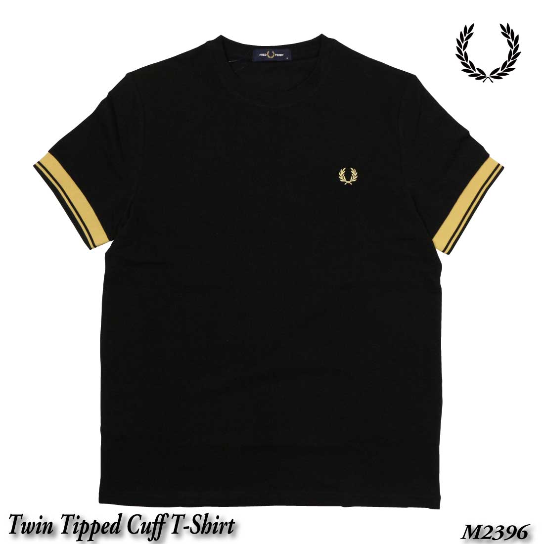 FRED PERRY（フレッドペリー） 半袖 Tシャツ Twin Tipped Cuff T-Shirt