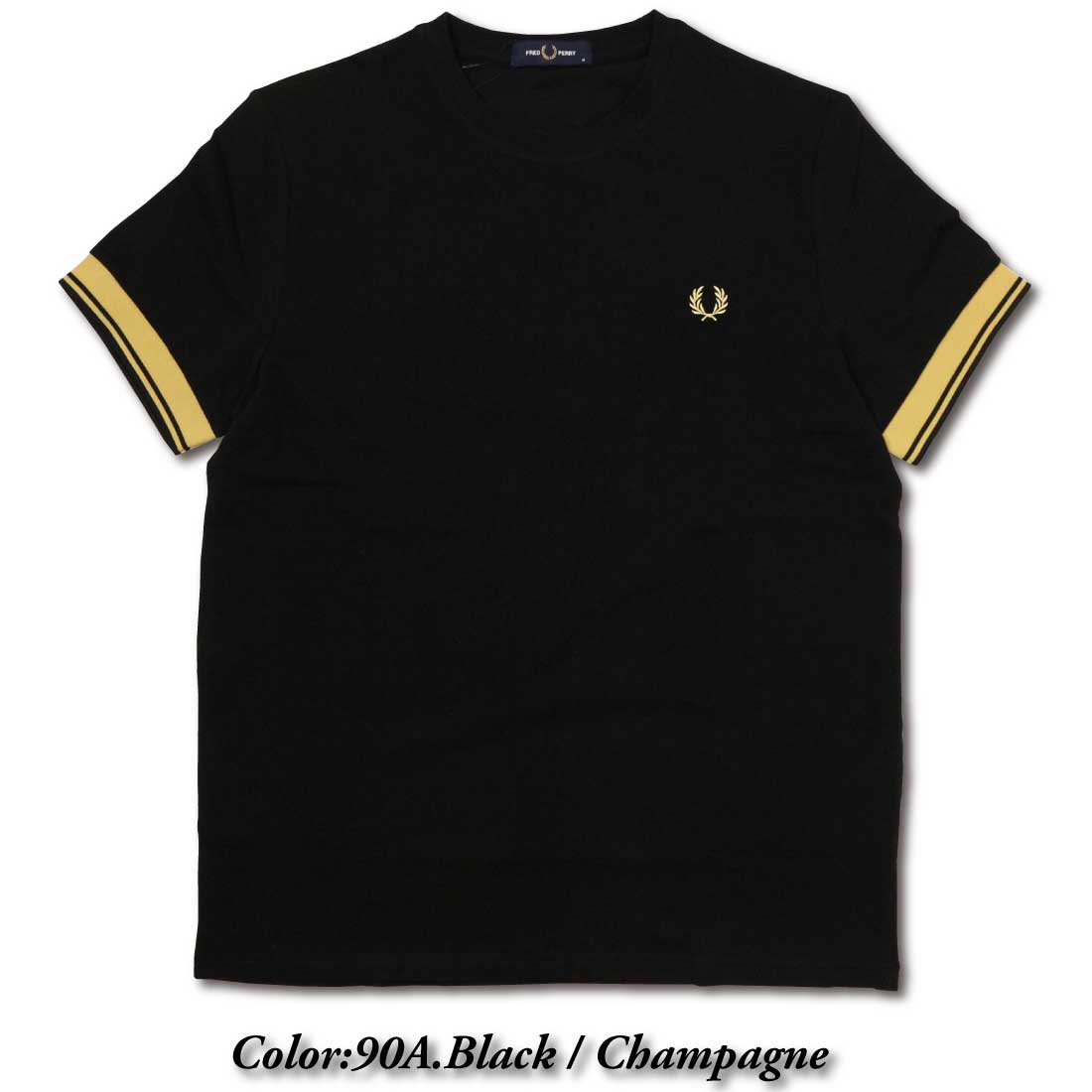 FRED PERRY（フレッドペリー） 半袖 Tシャツ Twin Tipped Cuff T-Shirt