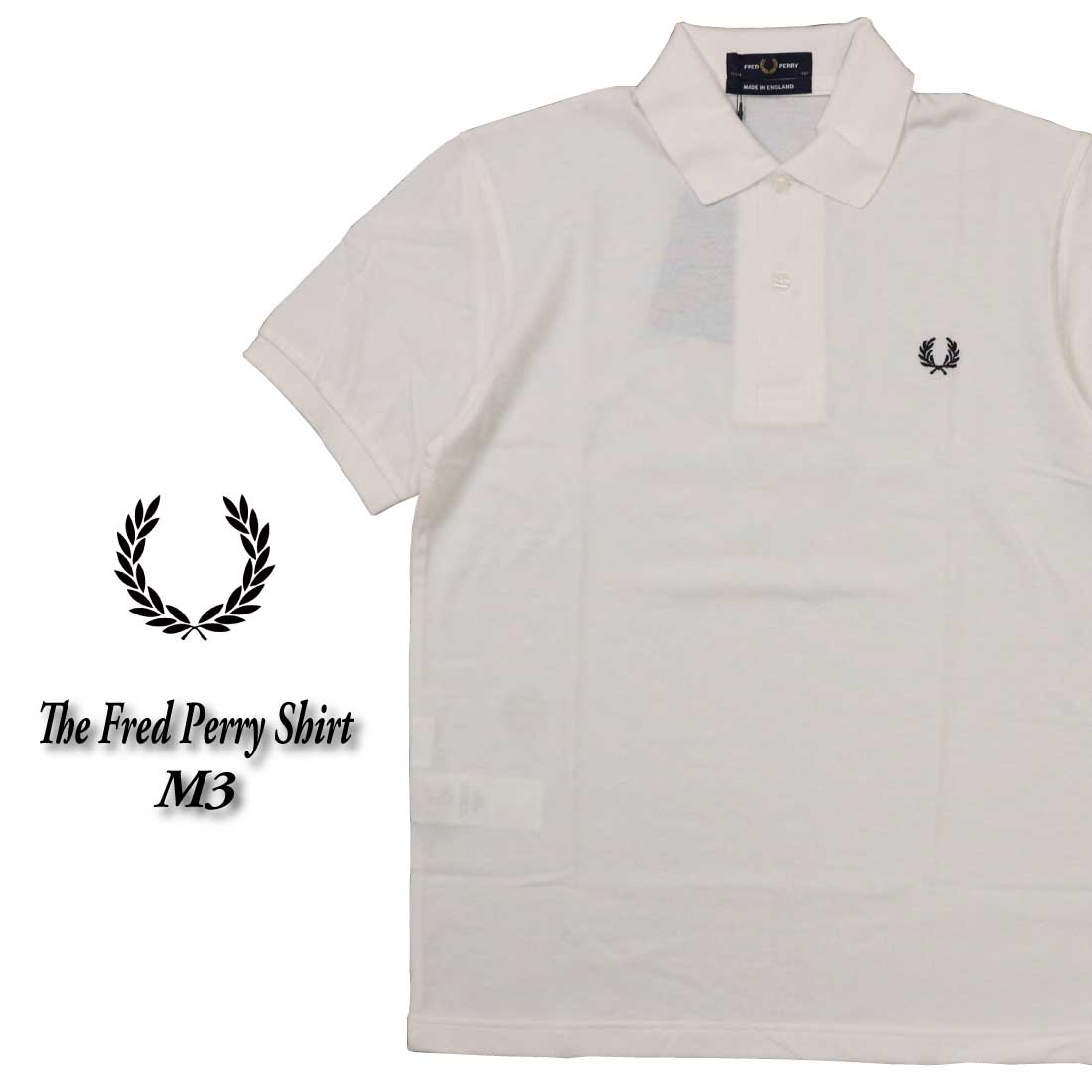 【新品】FRED PERRY フレッドペリー 半袖 ポロシャツ 白 XXL 3L FRED PERRY（フレッドペリー） The Fred Perry Shirt 半袖 ポロシャツ