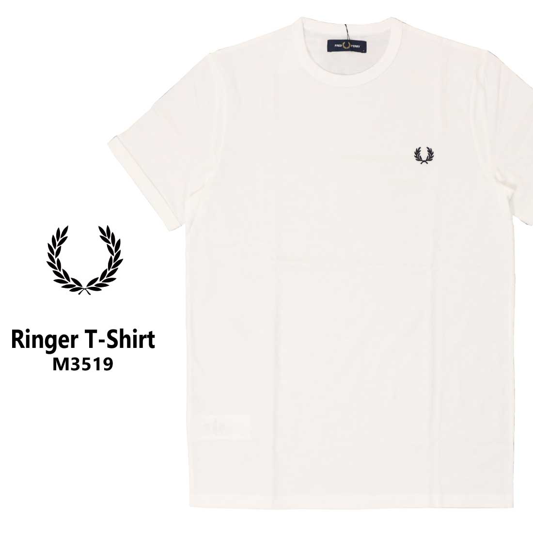 FRED PERRY メール便発送 フレッドペリー M3519 RINGER T-SHIRT