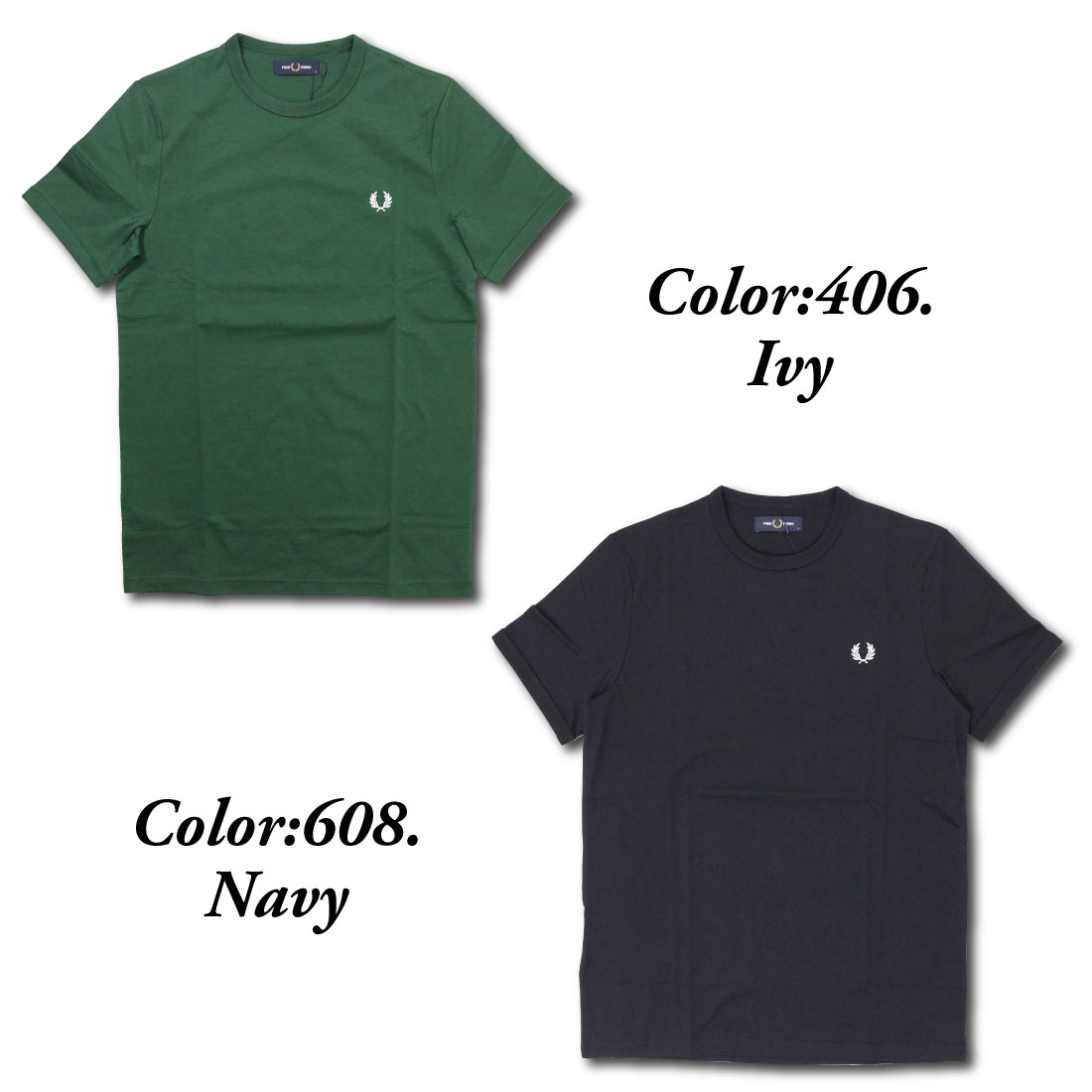 FRED PERRY フレッドペリー M3519 RINGER T-SHIRT リンガー Tシャツ 半袖 メンズ クルーネック カットソー  ワンポイント ロゴ 100 102 406 608 D56 P04 P13