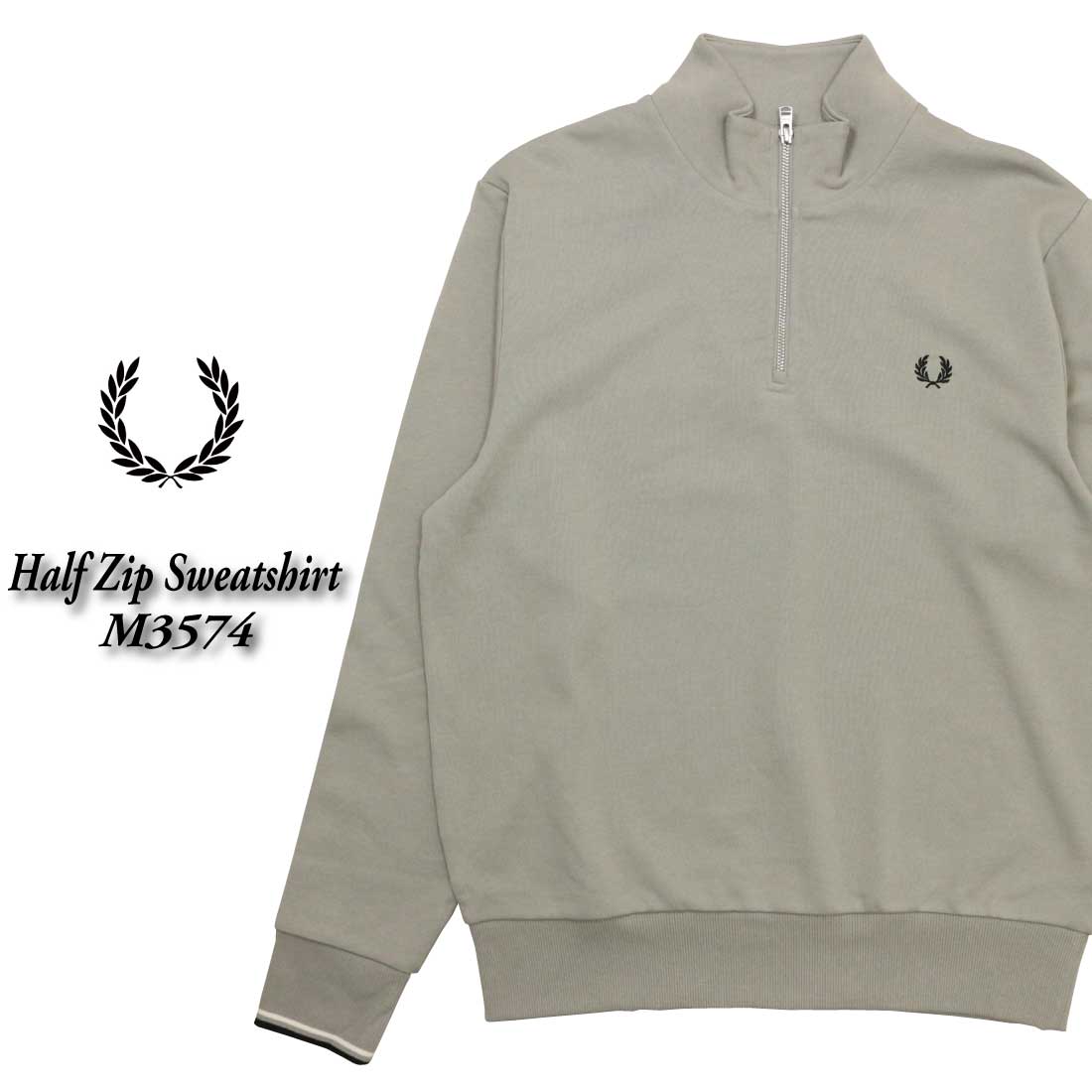 FRED PERRY フレッドペリー Half Zip Sweatshirt M3574 スウェット