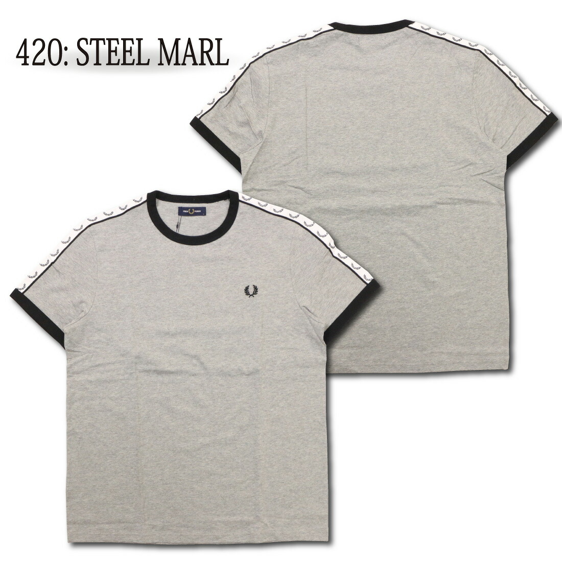 フレッドペリー 半袖Tシャツ TAPED RINGER M4620 m4620-s4.jpg