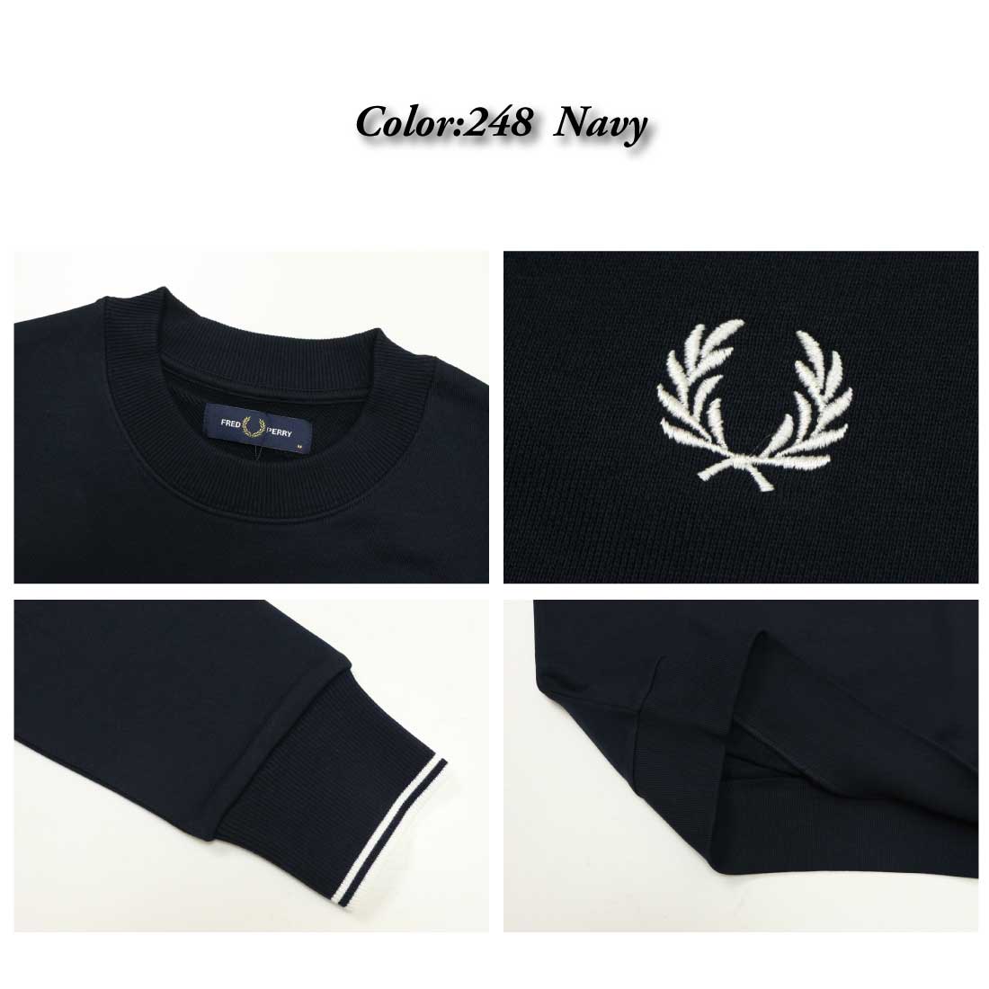 FRED PERRY フレッドペリー Crew Neck Sweatshirt M7535