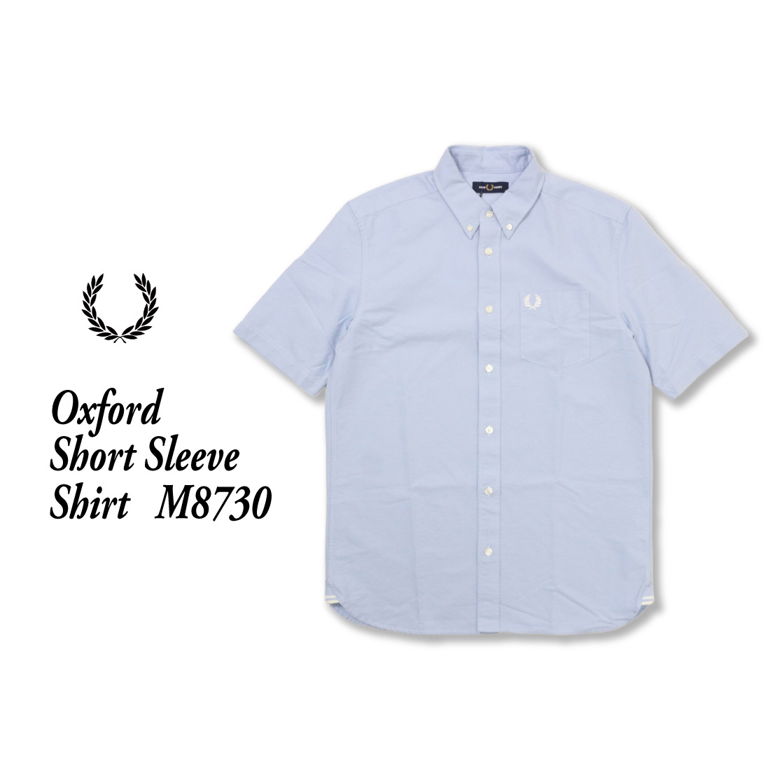 FRED PERRY フレッドペリー 半袖カーディガン 半袖シャツ ネイビー M FRED PERRY フレッドペリー シャツ メンズ Oxford Short Sleeve