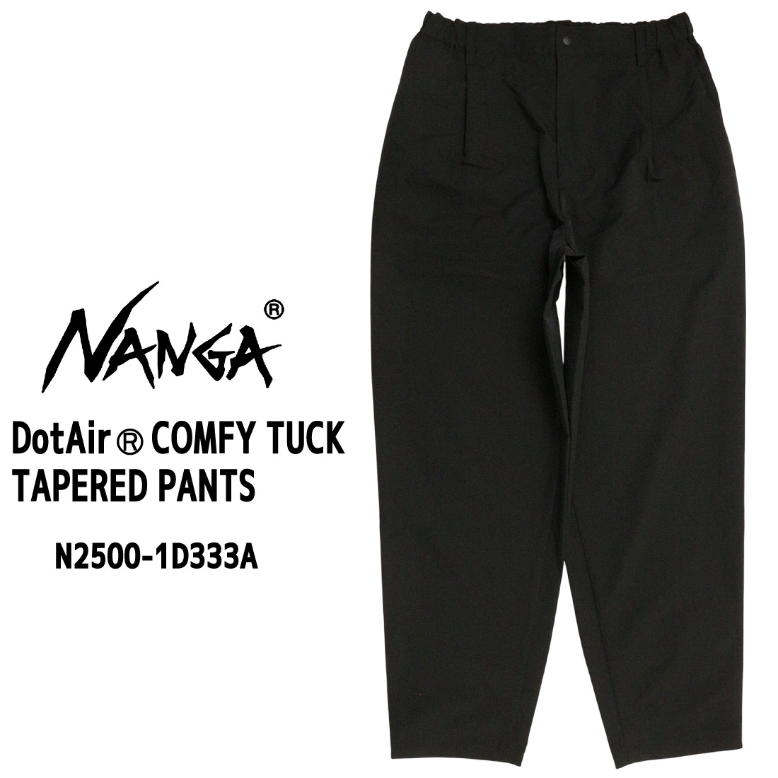 NANGA ナンガ ドットエア コンフィータックテーパードパンツ N2500-1D333A DotAir COMFY TUCK TAPERED PANT ボトムス メンズ 通気 速乾 軽量キャンプ アウトドアの画像