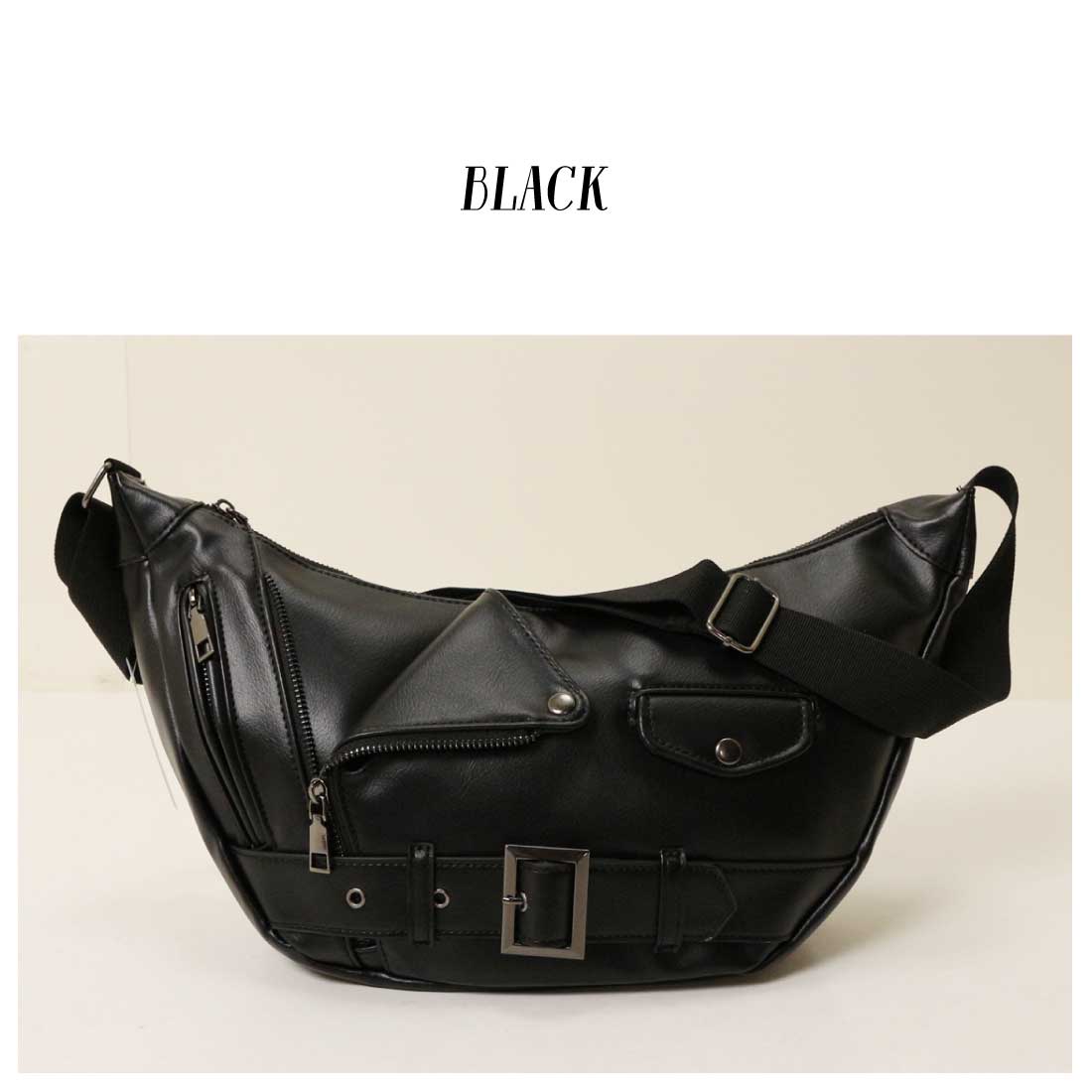 Add Ninth ライダース ボディバッグ NC1150 ジャケット 革ジャン風