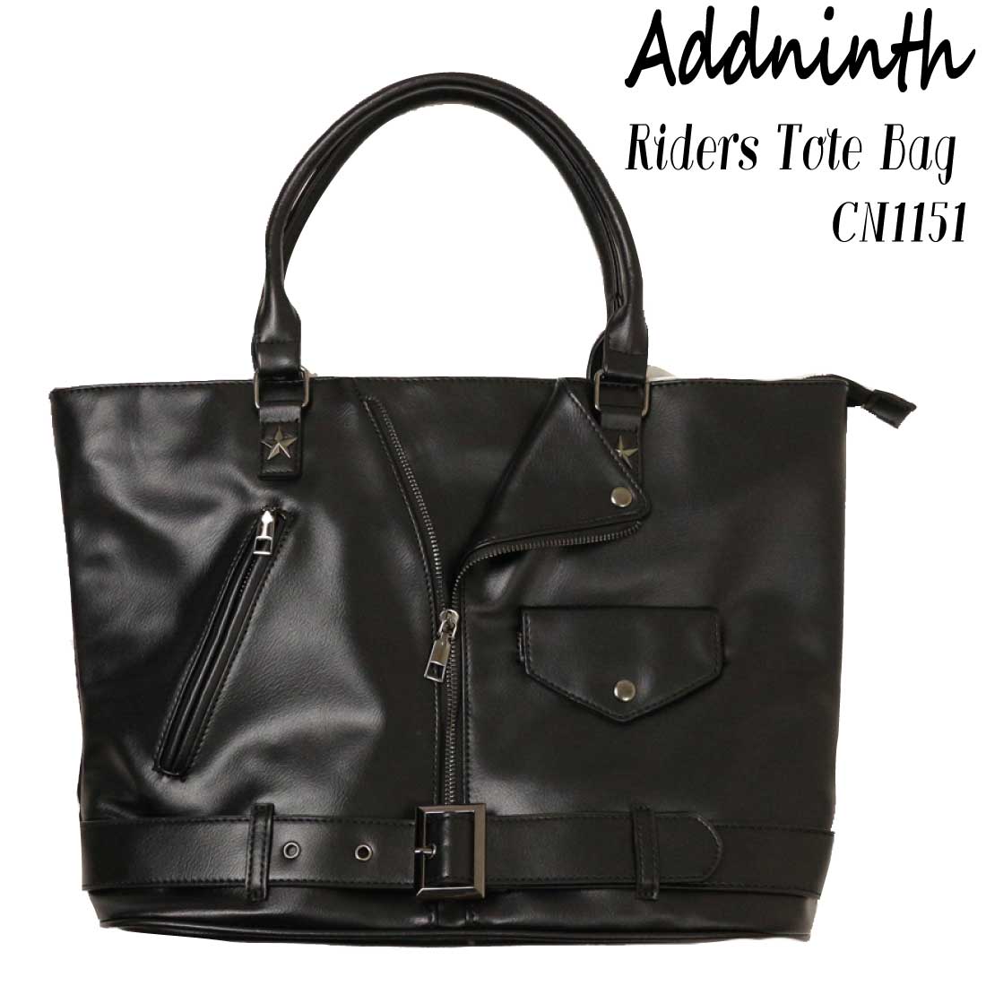 Add Ninth ライダーストートバッグ トートバッグ ジャケット 革ジャン