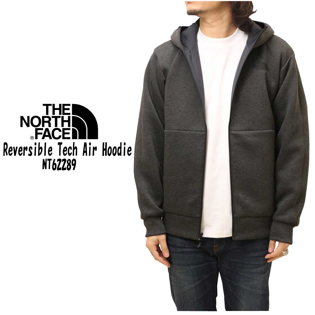 THE NORTH FACE ザ ノースフェイス 長袖 パーカー NT62289 リバーシブル テックエアー フーディ 軽量 スウェット  ゴールドウィン 正規販売店 アウトドア