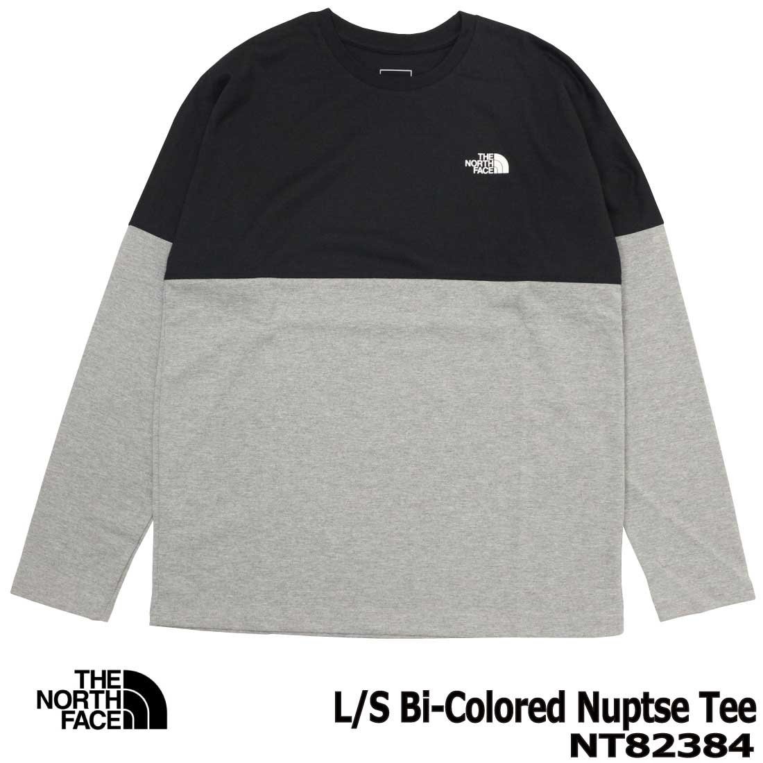 THE NORTH FACE ザ ノースフェイス 長袖 Tシャツ ロングスリーブ バイカラード ヌプ...